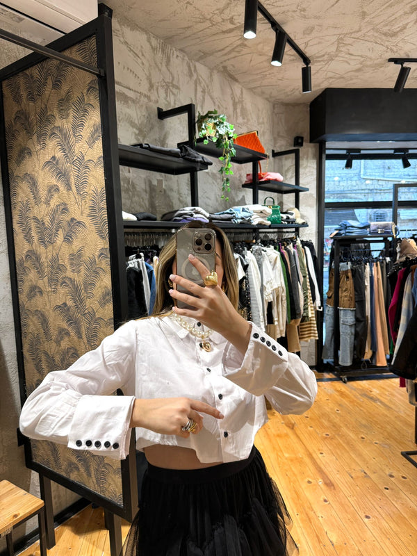 camicia crop 30861
