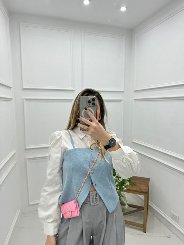 camicia con top 9093