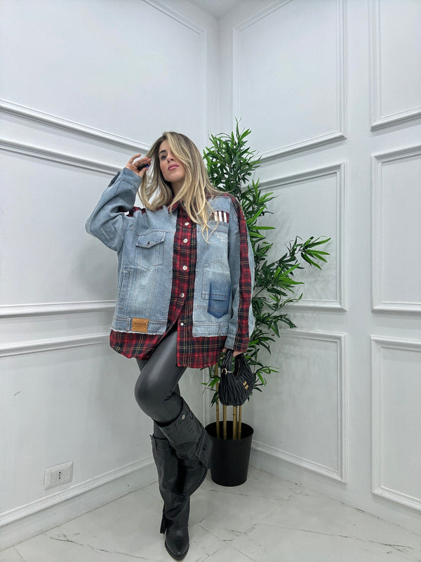 Camicia Combo Scozzese